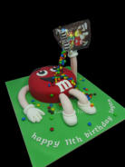 M & M Birthday Cake