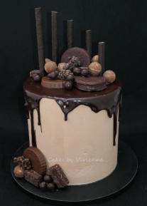 Chocolate Drip Birthday Cake
