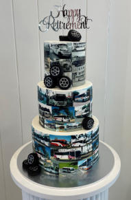Bus Retirement Cake Cake
