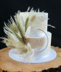 Beige & White Confirmation Cake