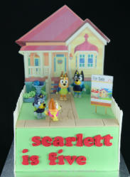 Bluey 5th Birthday Cake