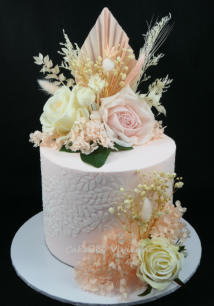 Rose and Gold 30th Birthday Cake