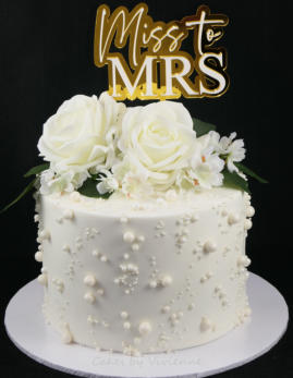 Pearl Bridal Shower Cake