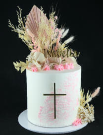 Pink Communion Cake