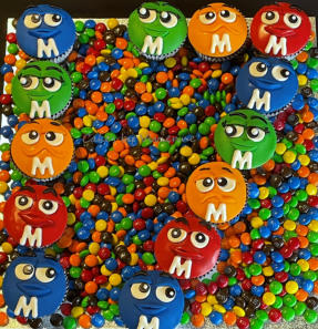 M & M Cupcakes