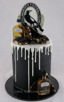 Collingwood Themed Birthday Cake