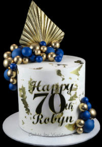 Vintage 30th Birthday Cake